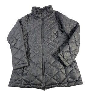The North Face 550 Fill Down Quilted Puffer Jacket Women's M Charcoal Gray